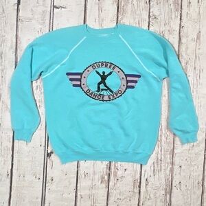 Vintage 1980s Dupree Dance Expo Texas Crewneck 80s Pullover Sweatshirt
